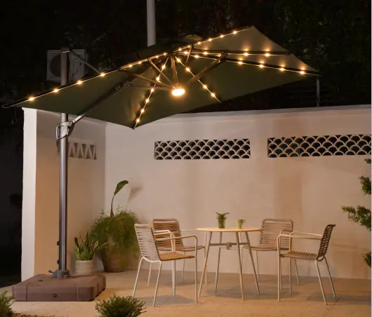 Garden Patio Outdoor Cafe Restaurant Umbrella Custom Parasol
