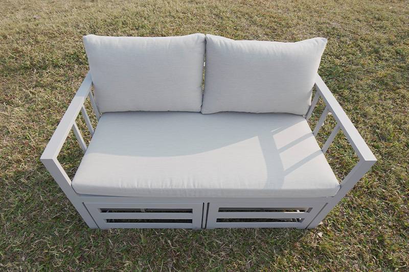 Aluminium Frame With Cushions  Outdoor Double Sofa