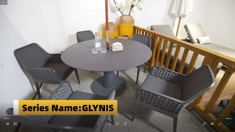 GLYNIS Modern Outdoor Dining Set