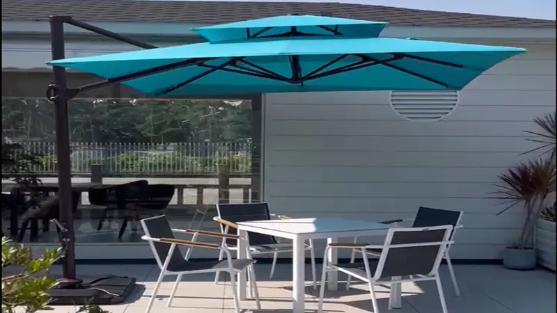 Cantilever Parasol With Sunbrella Fabric